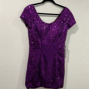 BNWT Purple sequin dress